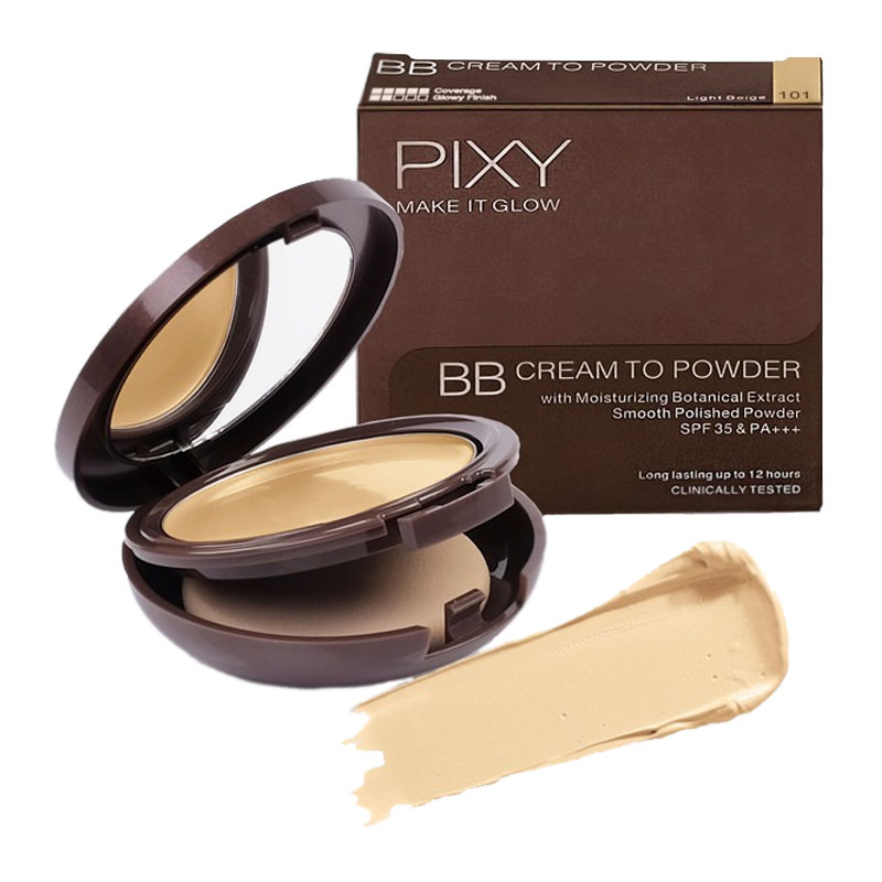 Pixy Make It Glow BB Cream To Powder 101 Light Beige 11gr | Gogobli