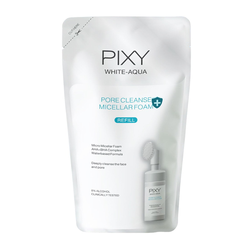 Pixy White-Aqua Pore Cleanse Micellar Foam Refill 90ml | Gogobli
