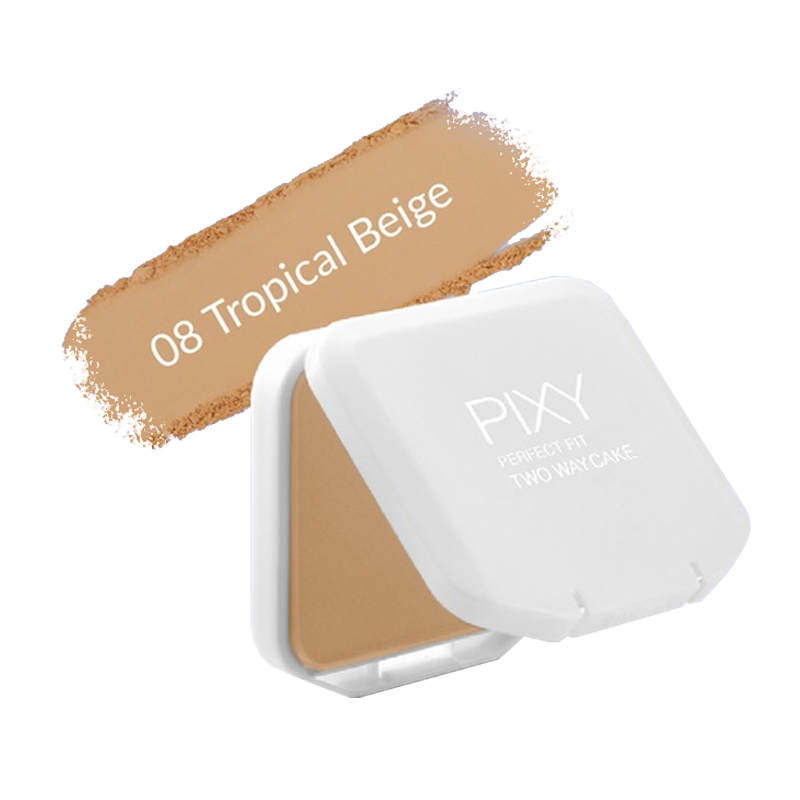 Pixy Two Way Cake Perfect Fit Refill 08. Tropical Beige 12.2gr | Gogobli