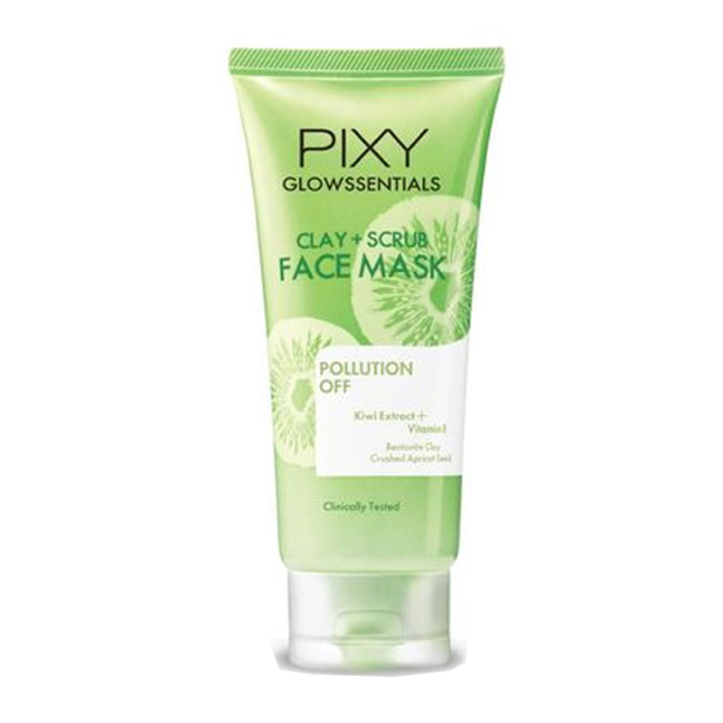 Pixy Glowssentials Clay+Scrub Face Mask (Pollution Off) 60gr | Gogobli