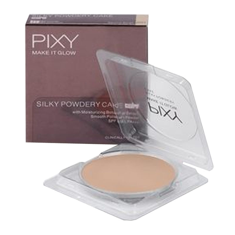 Pixy Make It Glow Silky Powdery Cake Refill 201 Neutral Beige 10gr | Gogobli