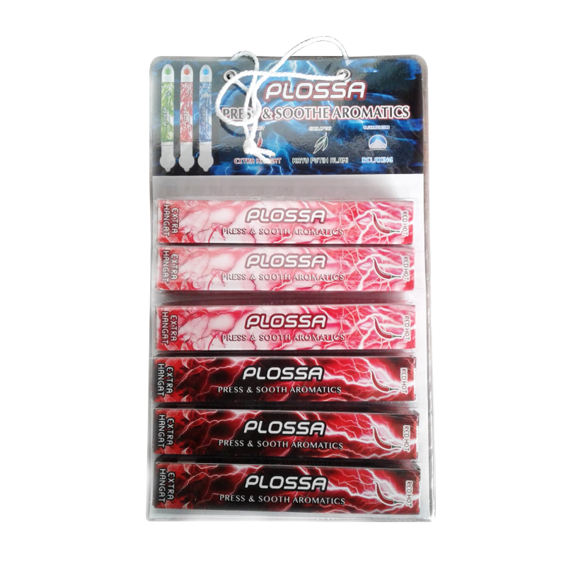 Plossa Minyak Kayu Putih Redhot Hanger (6 Pcs @10ml) | Gogobli