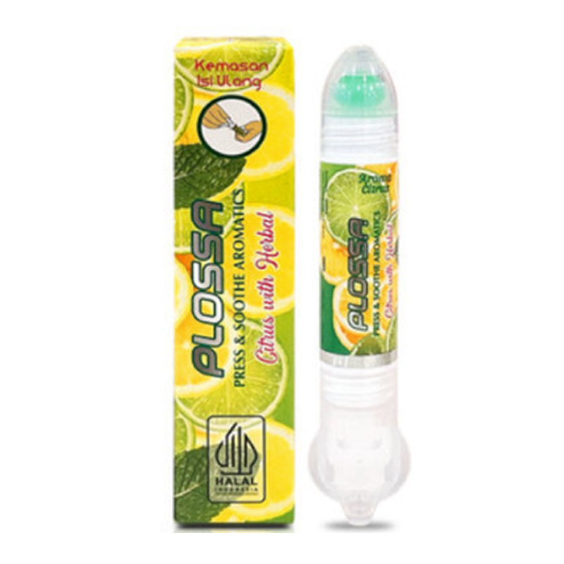 Plossa Mini Refillable Press And Soothe Aromatics Citrus With Herbal 4ml | Gogobli