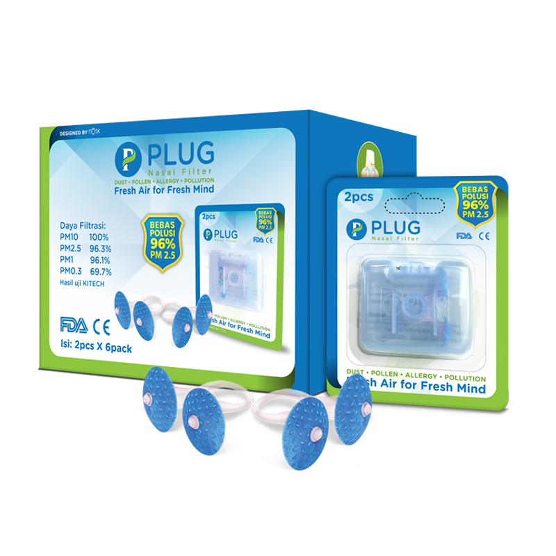Plug Nasal Filter Box (6 Pack @ 2s) | Gogobli