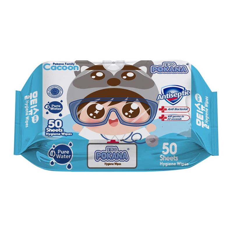Pokana Hygiene Wipes Anti Bacterial Fragrance 50s | Gogobli