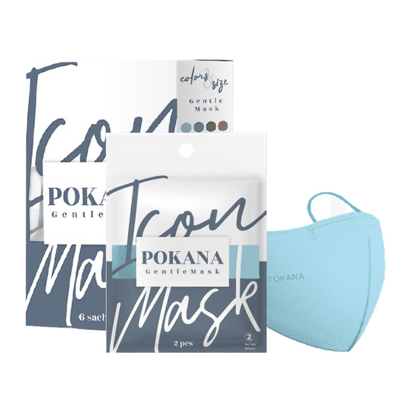 Pokana Icon 4-Ply Medical Gentle Mask Stratosphere 12s | Gogobli