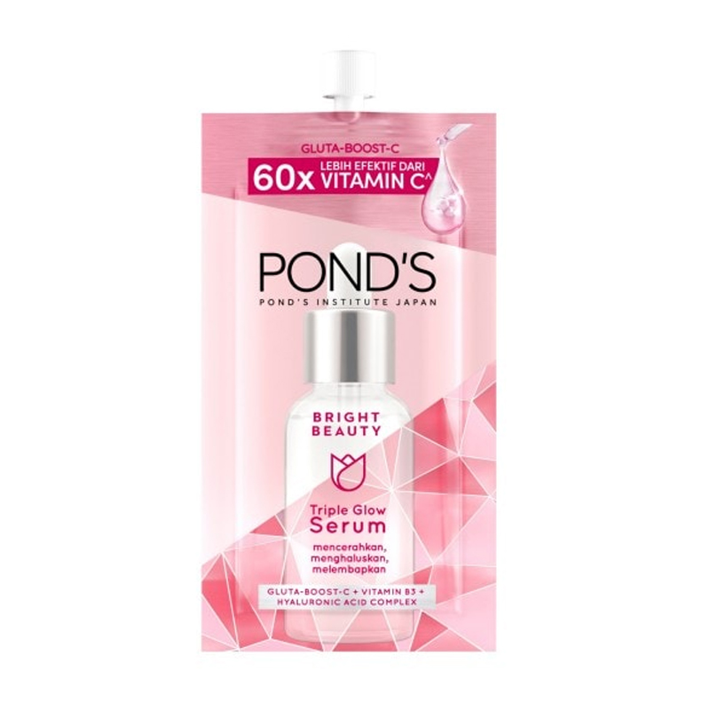 Ponds Bright Beauty Triple Glow Serum Sachet 7.5gr | Gogobli