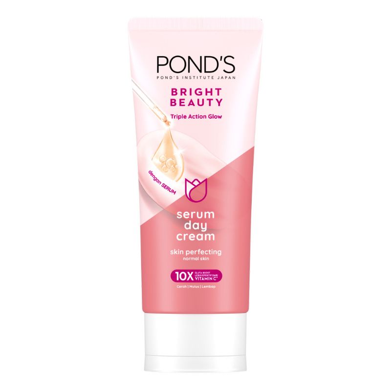 Ponds Bright Beauty Serum Day Cream For Normal Skin 40gr (ED: Jun 24) | Gogobli