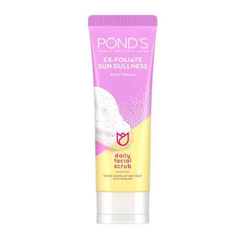 Ponds Bright Beauty Ex-Foliate Sun Dullness Daily Facial Scrub 100gr | Gogobli