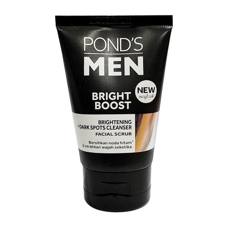 Ponds Men Bright Boost Facial Scrub 50gr | Gogobli