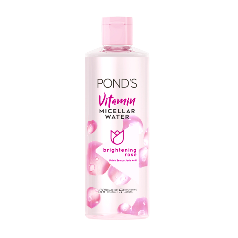 Ponds Vitamin Micellar Water Brightening Rose 100ml | Gogobli