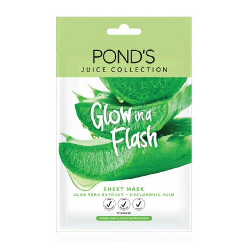 Ponds Juice Collection Sheet Mask Aloe Vera Extract Plus Hyaluronic Acid 20gr | Gogobli