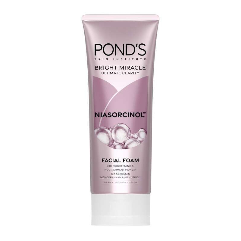 Ponds Bright Miracle Ultimate Clarity Niasorcinol Facial Foam 100gr | Gogobli