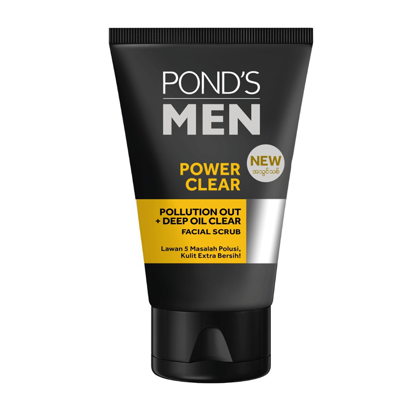 Ponds Men Power Clear Facial Scrub 100gr | Gogobli