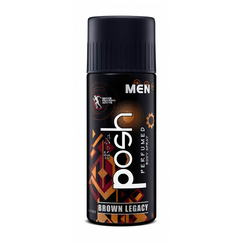 Posh Men Perfumed Body Spray Brown Legacy 150ml | Gogobli