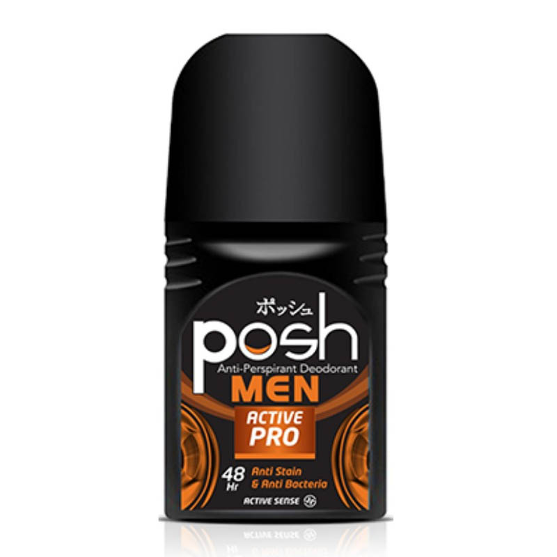 Posh Men Anti-Perspirant Deodorant Roll On Active Pro 50ml | Gogobli