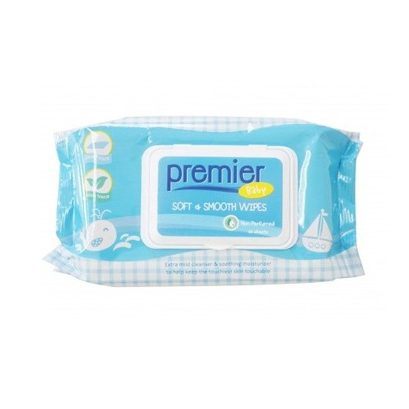 Premier Wipes Soft And Smooth Wipes 50s (non Perfume) | Gogobli