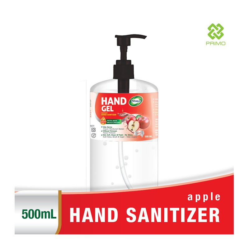 Primo Hand Sanitizer Gel Apple 500ml (ED: Apr 23) | Gogobli