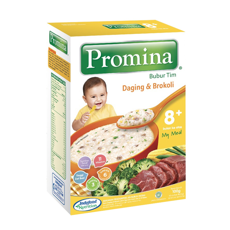 Promina Bubur Tim Daging Dan Brokoli 100gr | Gogobli