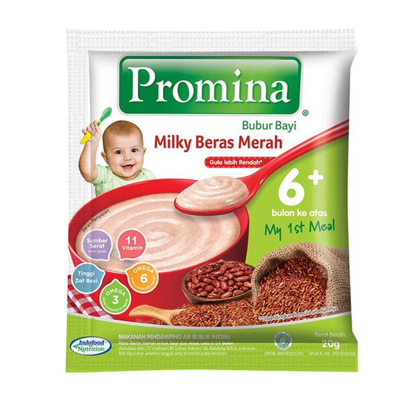 Promina Bubur Bayi Milky Beras Merah 20gr | Gogobli