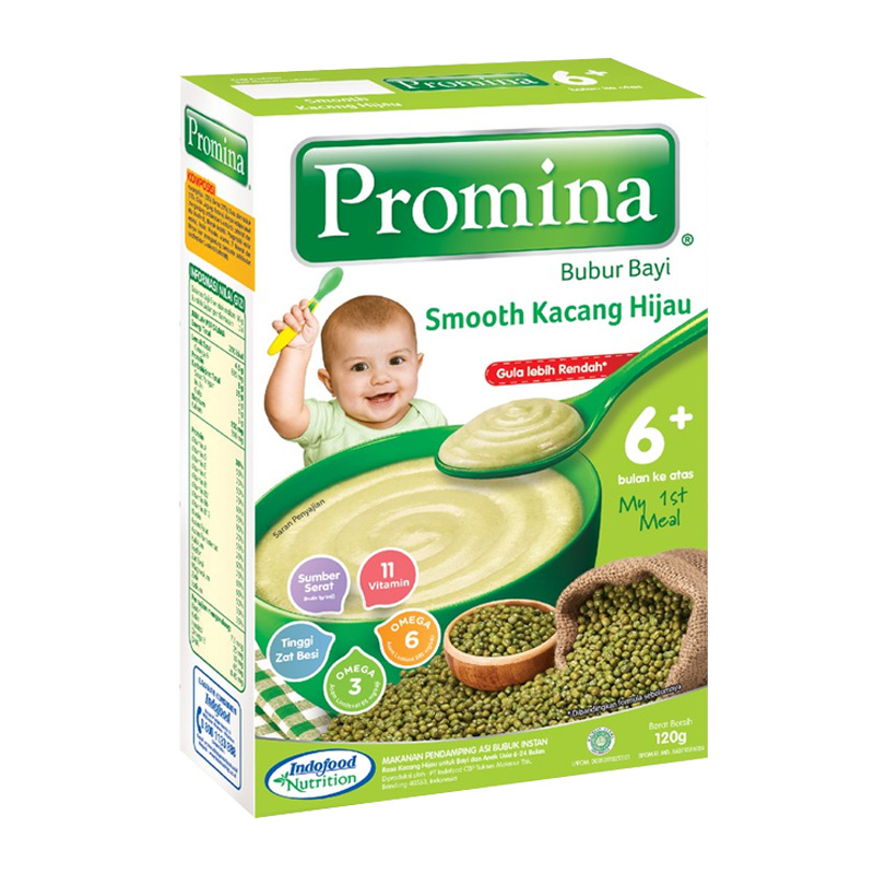 Promina Bubur Bayi Smooth Kacang Hijau 120gr | Gogobli