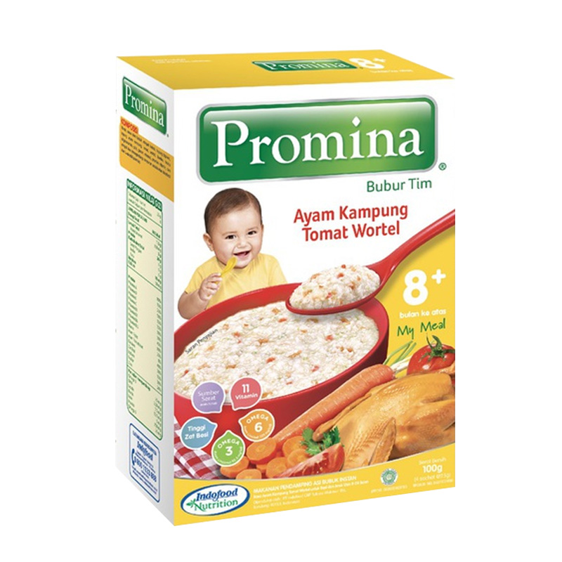 Promina Bubur Tim Ati Ayam Kampung Tomat Wortel 100gr | Gogobli