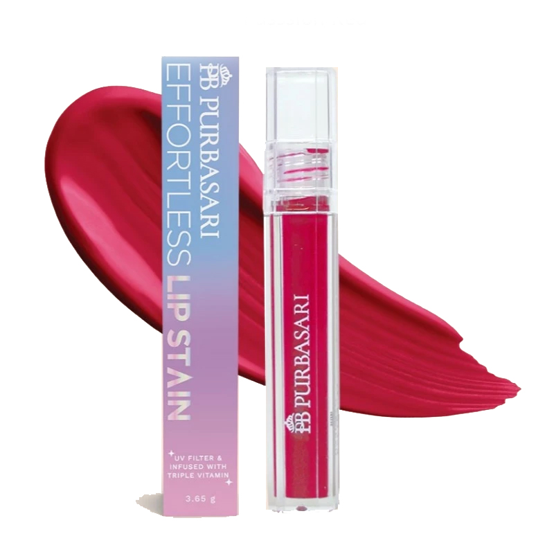 Purbasari Effortless Lip Stain 01. Passion Red | Gogobli