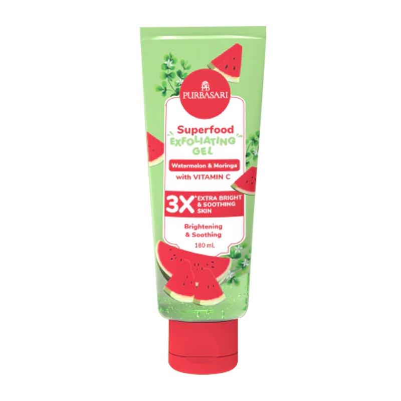 Purbasari Superfood Body Exfoliating Gel Watermelon & Moringa 180 Ml | Gogobli