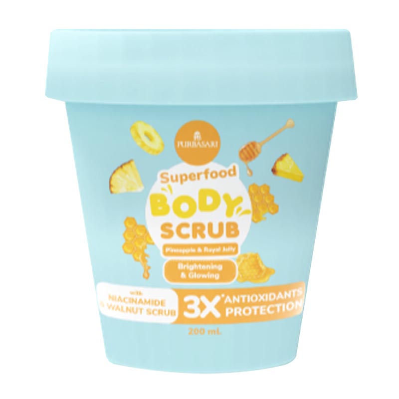 Purbasari Superfood Body Scrub Pineapple & Royal Jelly 200 Ml | Gogobli