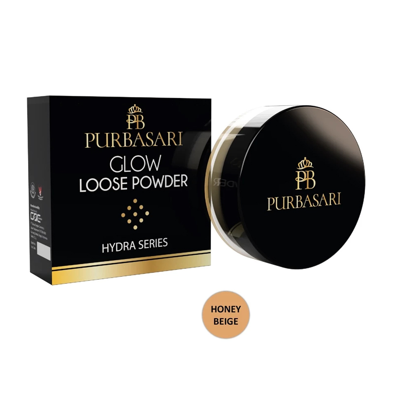 Purbasari Glow Loose Powder Honey Beige 15 Gr | Gogobli