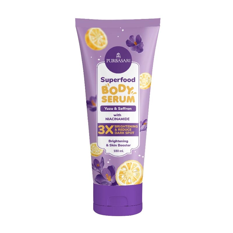 Purbasari Superfood Body Serum Yuzu & Saffron 180 Ml | Gogobli