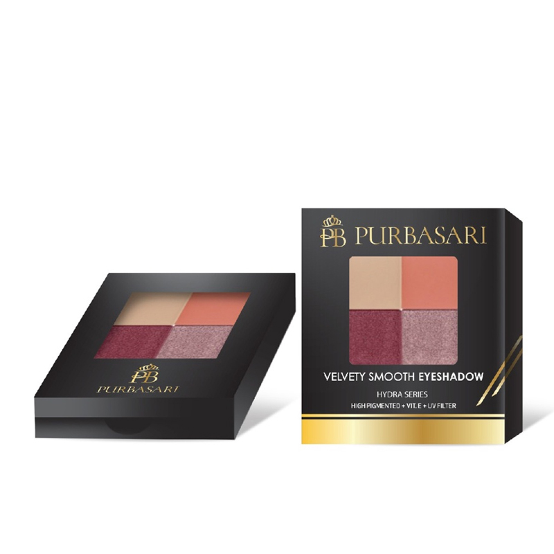 Purbasari Velvety Smooth Eyeshadow 03 Rose Garden 6.6gr | Gogobli