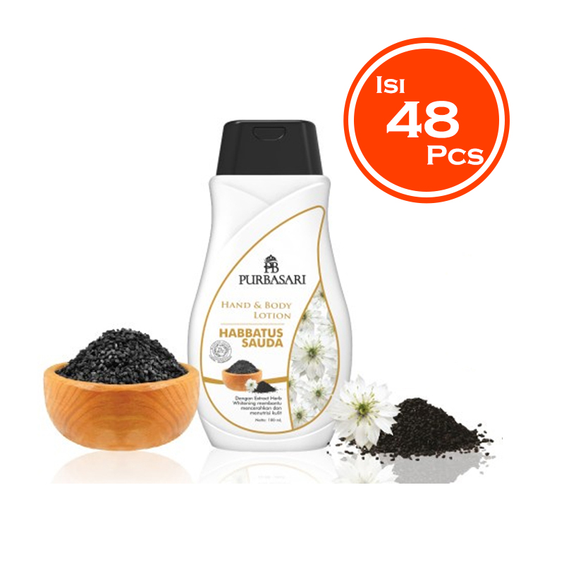 Purbasari Hand And Body Lotion Habbatussauda 100ml (Isi 48pcs) | Gogobli