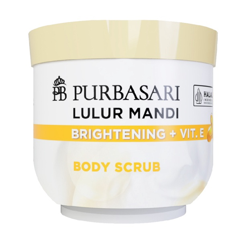 Purbasari Lulur Mandi Brightening + Vit.E Body Scrub 200gr | Gogobli