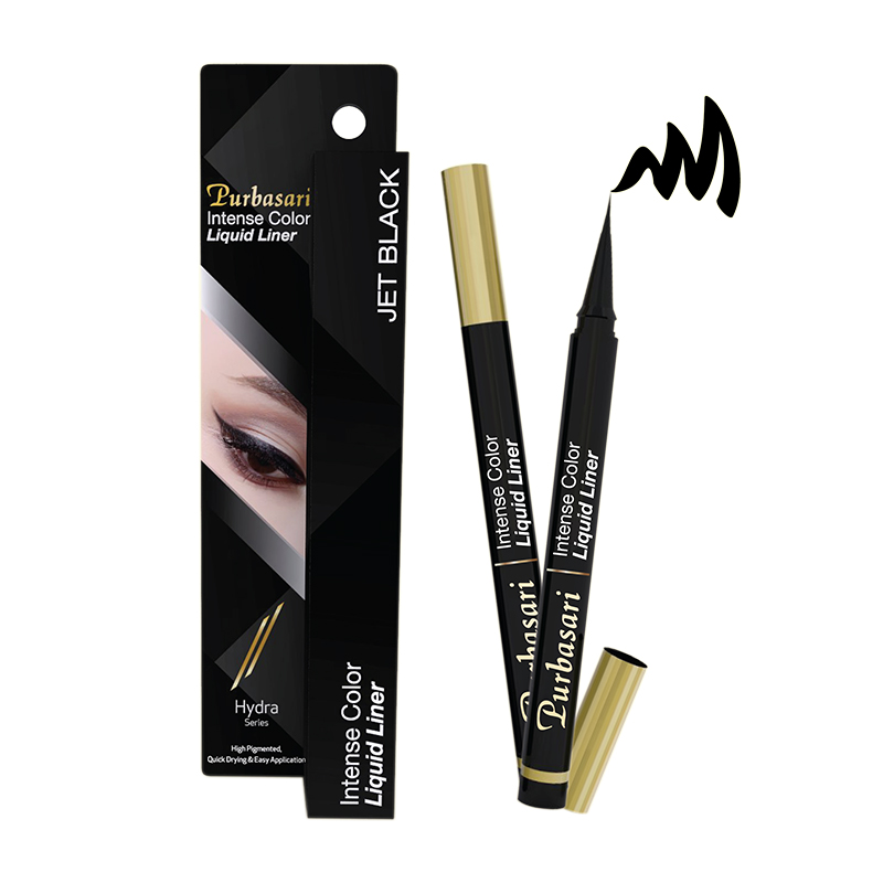 Purbasari Intense Color Liquid Liner Black 1ml | Gogobli