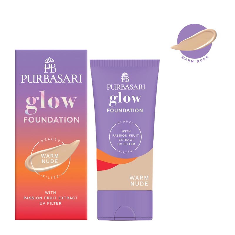 Purbasari Glow Foundation Warm Nude 30ml | Gogobli
