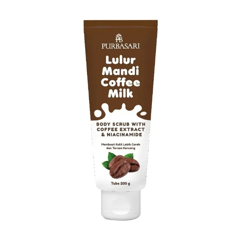 Purbasari Lulur Mandi Coffee Milk Tube 200gr | Gogobli