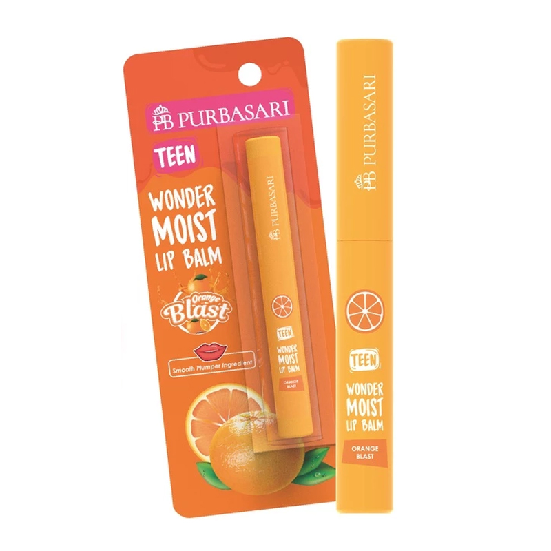 Purbasari Teen Wonder Moist Lip Balm Orange Blast | Gogobli