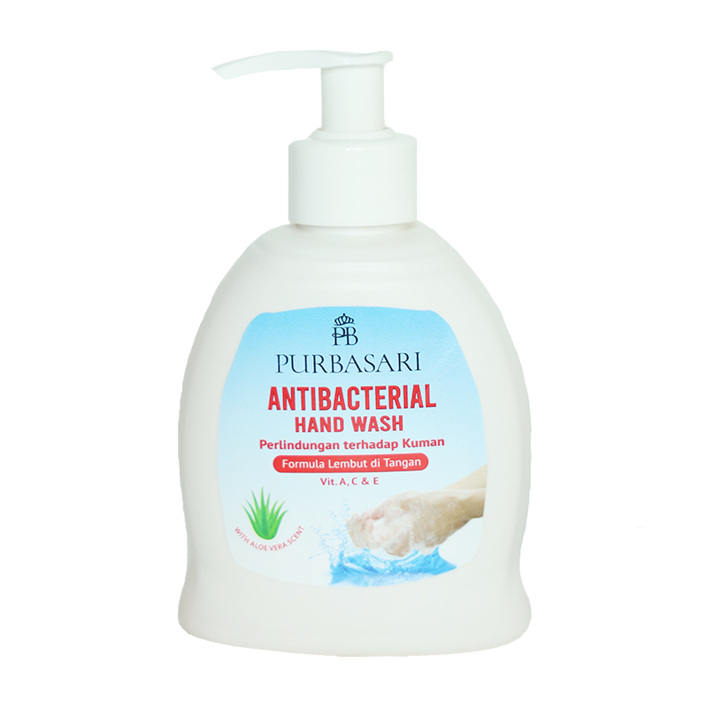 Purbasari Hand Wash Anti Bacterial Bottle Pump 250ml | Gogobli