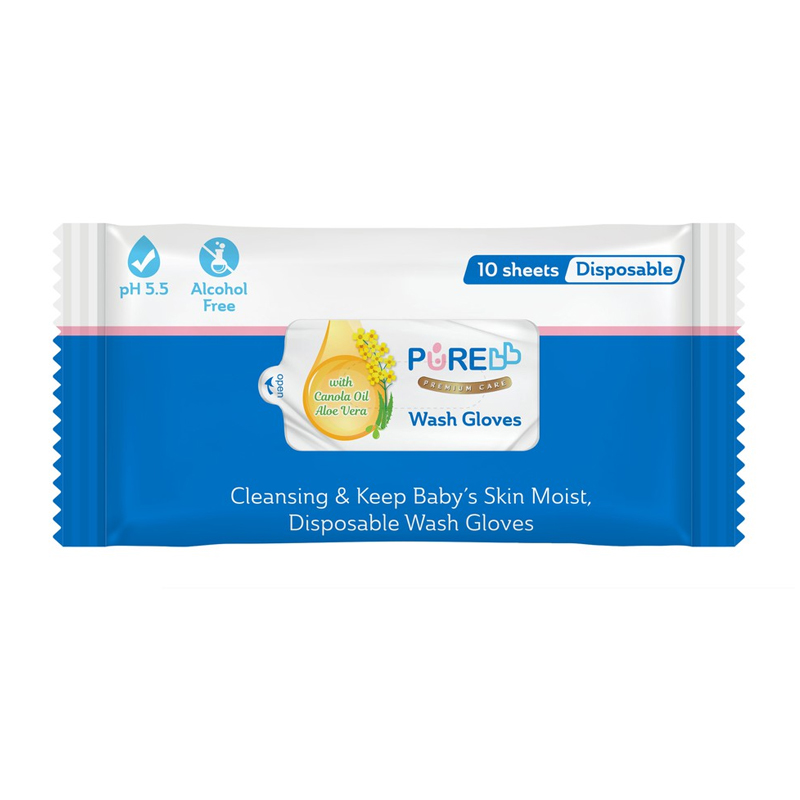 Pure BB Wash Gloves 10 Sheets | Gogobli