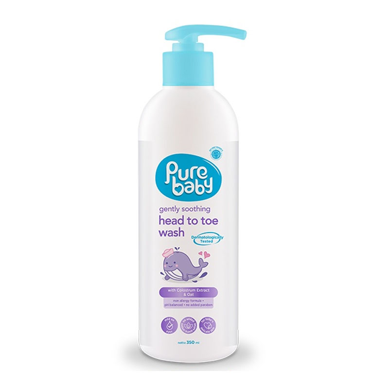 Pure Baby Gently Soothing Head To Toe Wash Pump 350ml | Gogobli