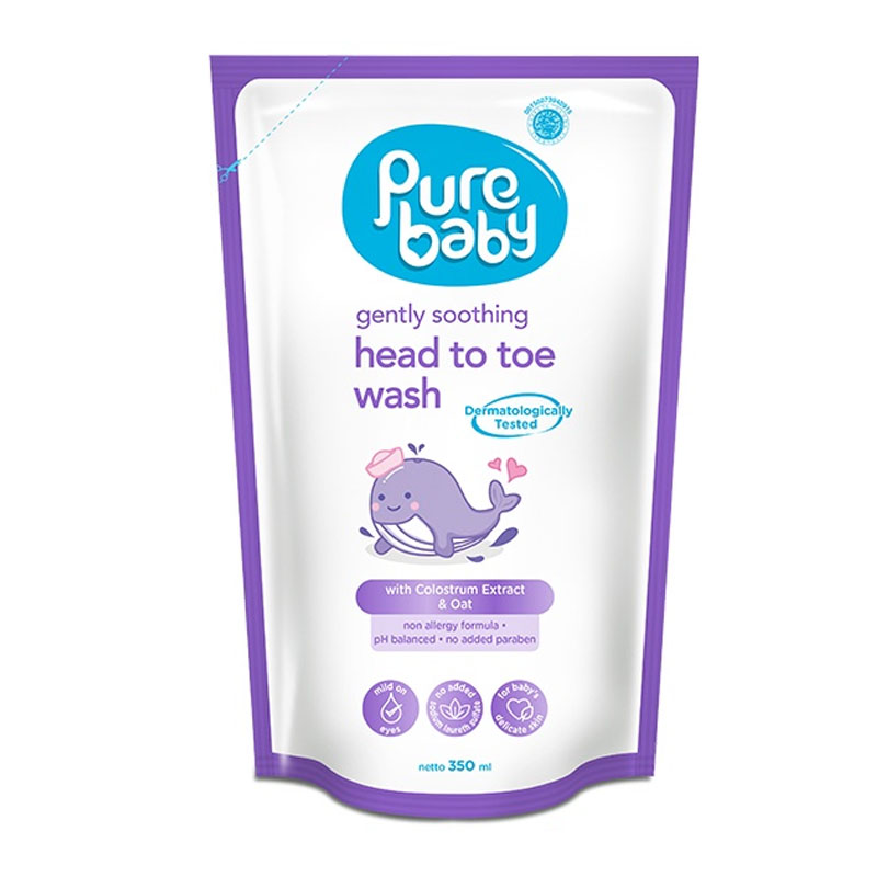 Pure Baby Gently Soothing Head To Toe Wash Refill 350ml | Gogobli