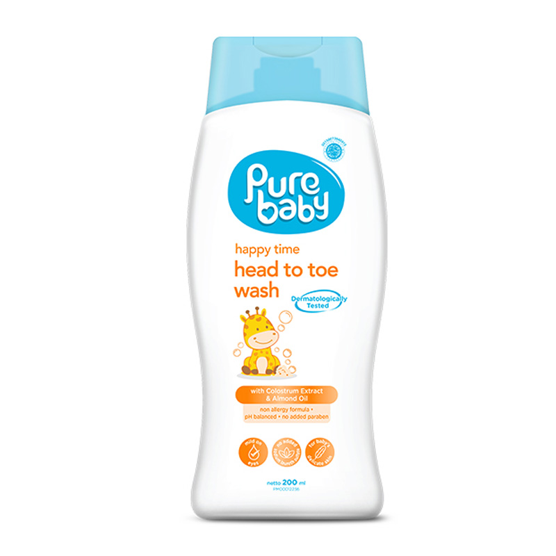 Pure Baby Happy Time  Head Toe Wash 200ml | Gogobli