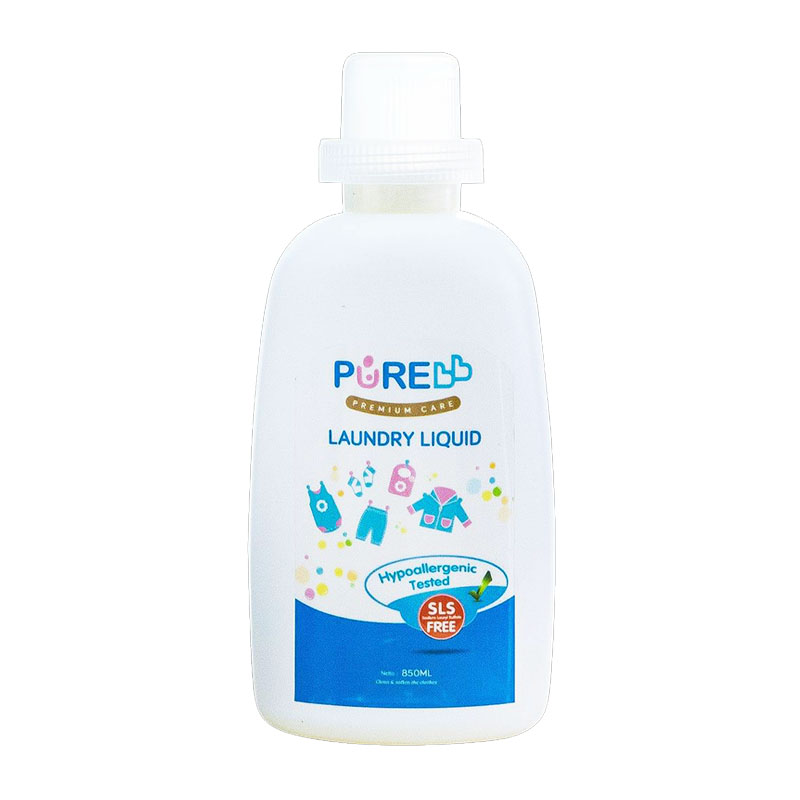 Pure Baby Laundry Liquid (Botol) 850ml | Gogobli