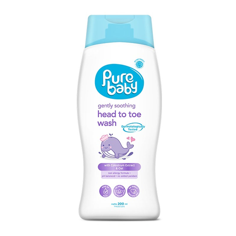 Pure Baby Gently Soothing Head To Toe Wash 200ml | Gogobli