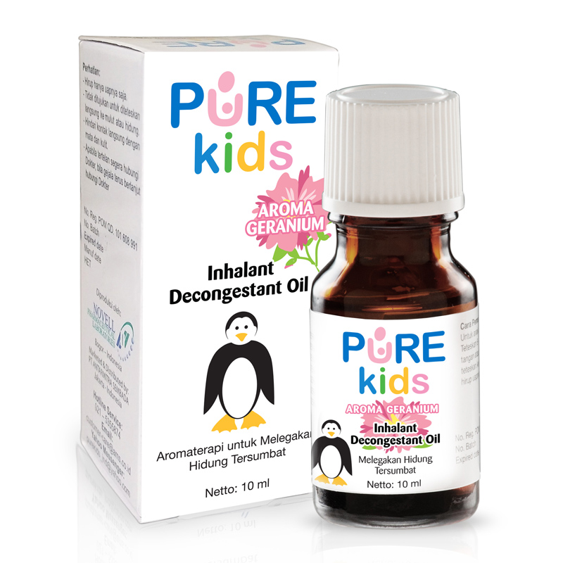 Pure Kids Inhalant Decongestant Oil Geranium 10ml | Gogobli