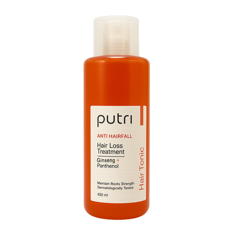 Putri Hair Tonic Anti Hairfall Ginseng Panthenol 450ml | Gogobli