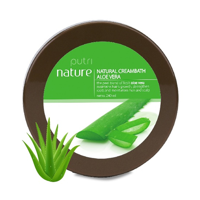 Putri Natural Creambath Aloe Vera 240ml | Gogobli
