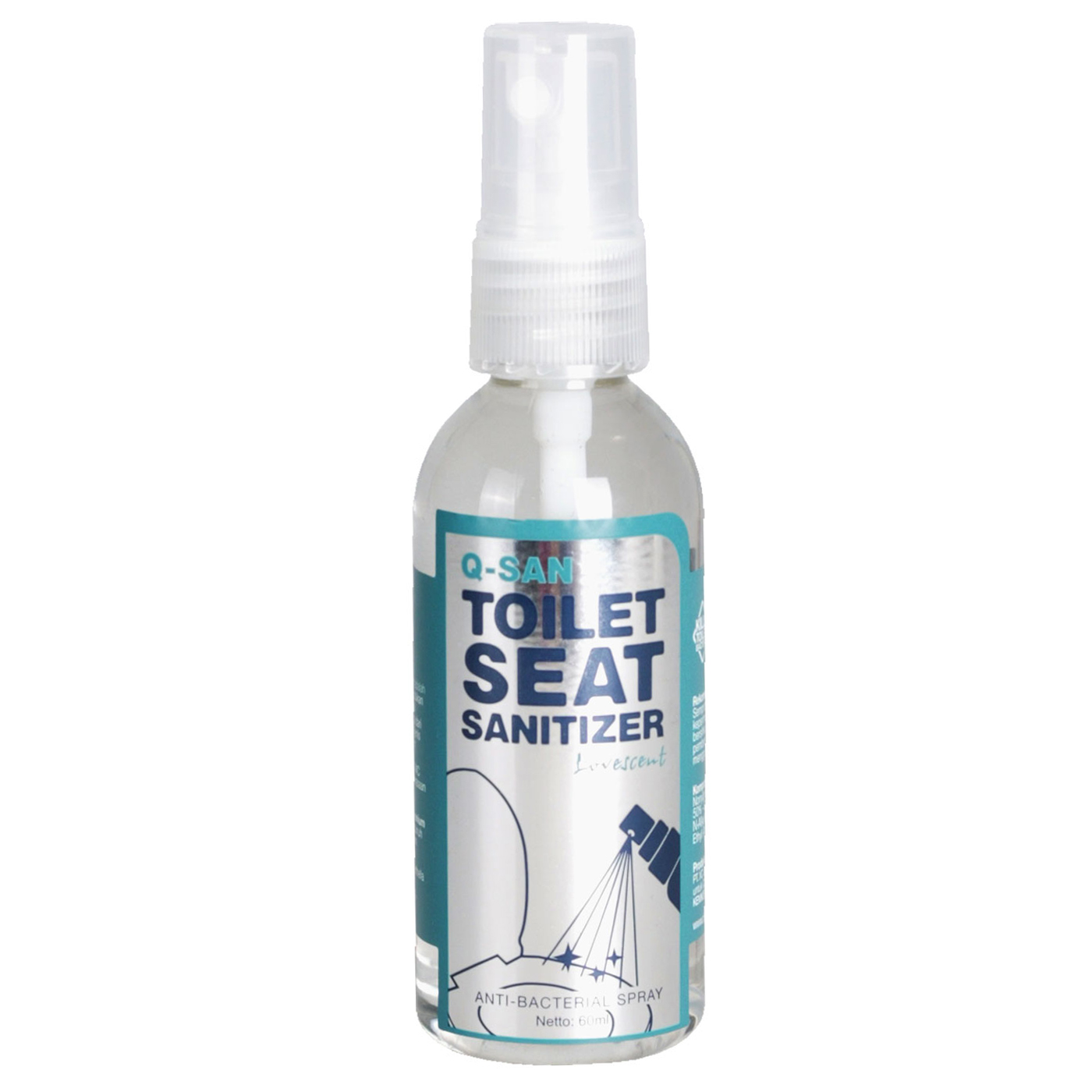Jual Q-San Toilet Seat Sanitizer 60ml - Gogobli