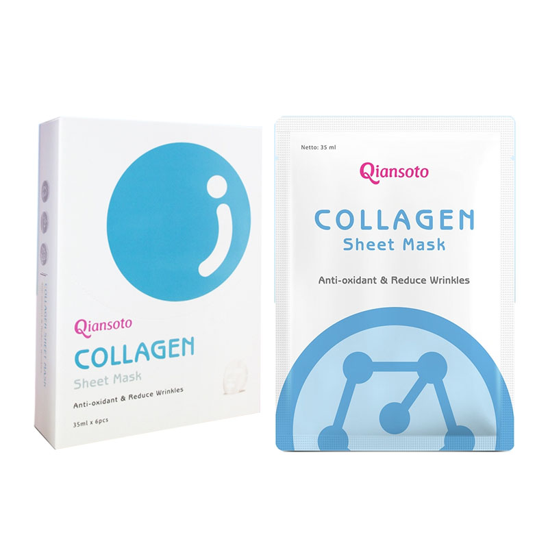 Qiansoto Sheet Mask Collagen (6 Sachet @35ml) | Gogobli